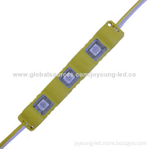 5050 Water-resistant Injection LED Module with Lens, 5 Colors, 18-20lm, 12V, IP67